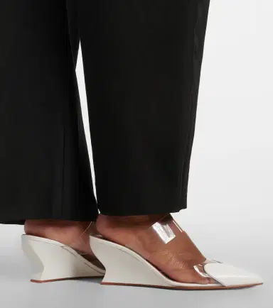 Alaia Alaïa Le Coeur patent leather wedge mules | Thumbnail 5 Alaia Alaïa Le Coeur patent leather wedge mules | Thumbnail 5