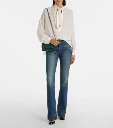 Tom Ford Kara Mini suede crossbody bag | Thumbnail 4 Tom Ford Kara Mini suede crossbody bag | Thumbnail 4