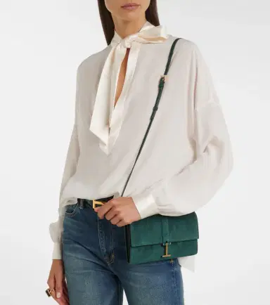 Tom Ford Kara Mini suede crossbody bag | Thumbnail 5 Tom Ford Kara Mini suede crossbody bag | Thumbnail 5