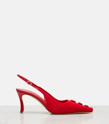 Manolo Blahnik Alexa suede slingback pumps | Thumbnail 2 Manolo Blahnik Alexa suede slingback pumps | Thumbnail 2