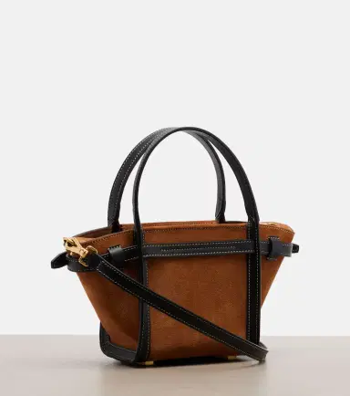 Tod's T Signature Mini suede top-handle bag | Thumbnail 2 Tod's T Signature Mini suede top-handle bag | Thumbnail 2