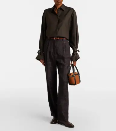 Tod's T Signature Mini suede top-handle bag | Thumbnail 5 Tod's T Signature Mini suede top-handle bag | Thumbnail 5