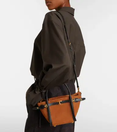 Tod's T Signature Mini suede top-handle bag | Thumbnail 6 Tod's T Signature Mini suede top-handle bag | Thumbnail 6
