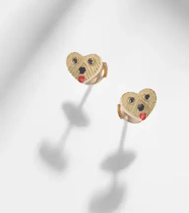 Yvonne Léon Yvonne Léon Nano Puces 9kt gold earrings with black diamonds and enamel | Thumbnail 5 Yvonne Léon Yvonne Léon Nano Puces 9kt gold earrings with black diamonds and enamel | Thumbnail 5