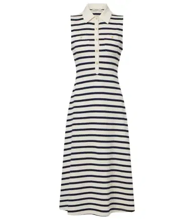 Frame Sea Breeze striped cotton polo dress | Thumbnail 1 Frame Sea Breeze striped cotton polo dress | Thumbnail 1