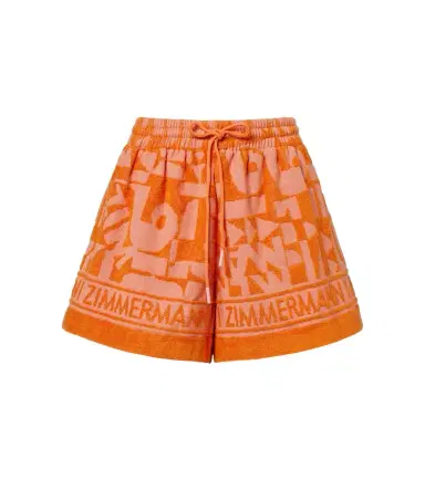 Zimmermann Solstice cotton terry shorts | Thumbnail 1 Zimmermann Solstice cotton terry shorts | Thumbnail 1