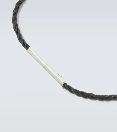 Bottega Veneta Leather sterling silver bracelet | Thumbnail 3 Bottega Veneta Leather sterling silver bracelet | Thumbnail 3