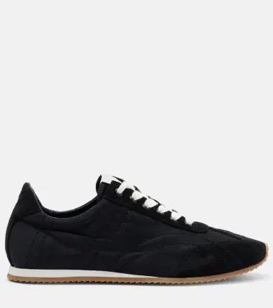 TOTEME Flex suede-trimmed sneakers | Thumbnail 3 TOTEME Flex suede-trimmed sneakers | Thumbnail 3