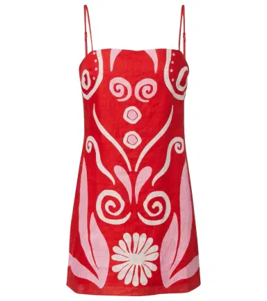 Cala de la Cruz Ancona printed linen minidress | Thumbnail 1 Cala de la Cruz Ancona printed linen minidress | Thumbnail 1