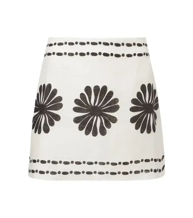 Eve floral linen miniskirt Eve floral linen miniskirt