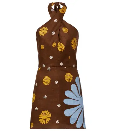 Cala de la Cruz Venta halterneck floral minidress | Thumbnail 1 Cala de la Cruz Venta halterneck floral minidress | Thumbnail 1