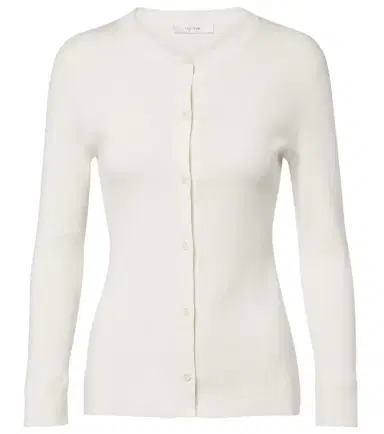 The Row Okino cotton and silk jersey cardigan | Thumbnail 1 The Row Okino cotton and silk jersey cardigan | Thumbnail 1