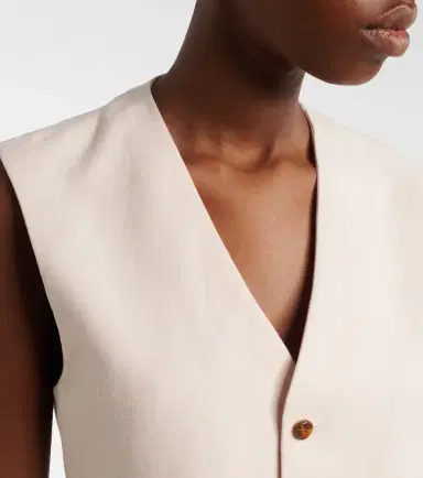 Blazé Milano Blazé Milano Feral linen vest | Thumbnail 4 Blazé Milano Blazé Milano Feral linen vest | Thumbnail 4