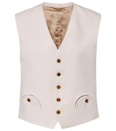 Blazé Milano Blazé Milano Feral linen vest | Thumbnail 1 Blazé Milano Blazé Milano Feral linen vest | Thumbnail 1