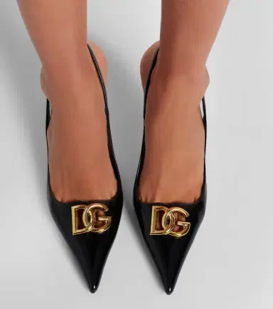 Dolce & Gabbana Lollo DG patent leather slingback pumps | Thumbnail 5 Dolce & Gabbana Lollo DG patent leather slingback pumps | Thumbnail 5