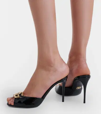 Dolce & Gabbana DG patent leather mules | Thumbnail 5 Dolce & Gabbana DG patent leather mules | Thumbnail 5