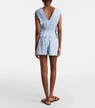 Velvet Ebba striped cotton-blend shorts | Thumbnail 2 Velvet Ebba striped cotton-blend shorts | Thumbnail 2