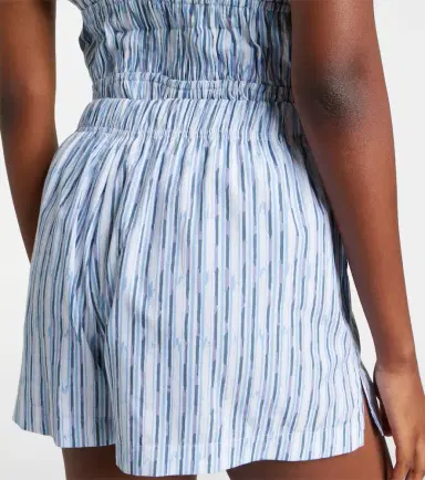 Velvet Ebba striped cotton-blend shorts | Thumbnail 4 Velvet Ebba striped cotton-blend shorts | Thumbnail 4