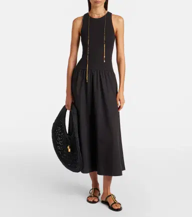 Velvet Romilly cotton-blend midi dress | Thumbnail 4 Velvet Romilly cotton-blend midi dress | Thumbnail 4