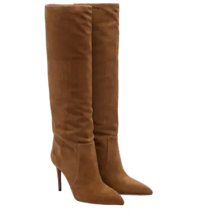 Paris Texas Stiletto suede knee-high boots | Thumbnail 1 Paris Texas Stiletto suede knee-high boots | Thumbnail 1