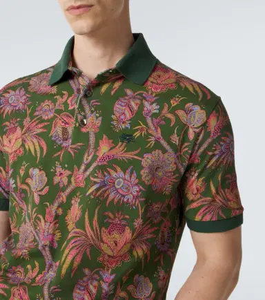 Etro Floral cotton piqué polo shirt | Thumbnail 2 Etro Floral cotton piqué polo shirt | Thumbnail 2