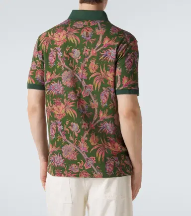 Etro Floral cotton piqué polo shirt | Thumbnail 3 Etro Floral cotton piqué polo shirt | Thumbnail 3