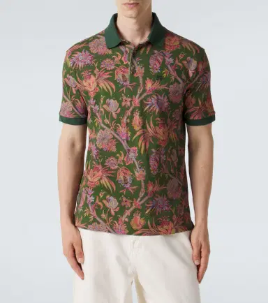 Etro Floral cotton piqué polo shirt | Thumbnail 5 Etro Floral cotton piqué polo shirt | Thumbnail 5