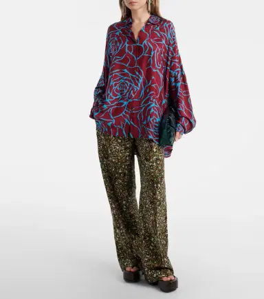 Dries Van Noten Printed wide-leg pants | Thumbnail 5 Dries Van Noten Printed wide-leg pants | Thumbnail 5