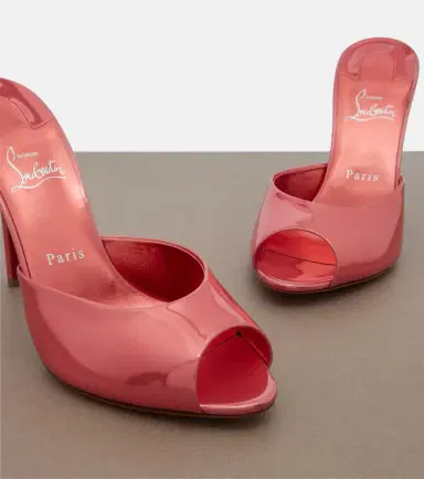 Christian Louboutin Me Dolly laminated leather mules | Thumbnail 3 Christian Louboutin Me Dolly laminated leather mules | Thumbnail 3
