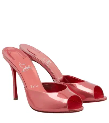 Christian Louboutin Me Dolly laminated leather mules | Thumbnail 1 Christian Louboutin Me Dolly laminated leather mules | Thumbnail 1