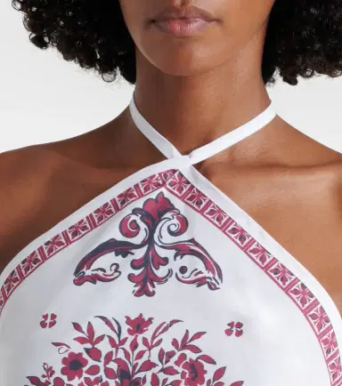 Bananhot Gemine printed cotton halterneck top | Thumbnail 4 Bananhot Gemine printed cotton halterneck top | Thumbnail 4