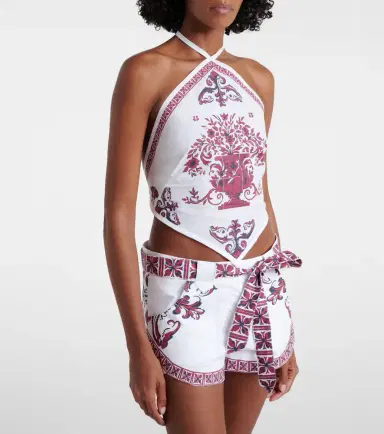 Bananhot Gemine printed cotton halterneck top | Thumbnail 5 Bananhot Gemine printed cotton halterneck top | Thumbnail 5