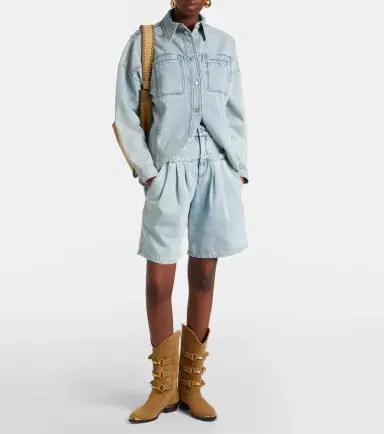 Marant Etoile Iselle denim shorts | Thumbnail 3 Marant Etoile Iselle denim shorts | Thumbnail 3