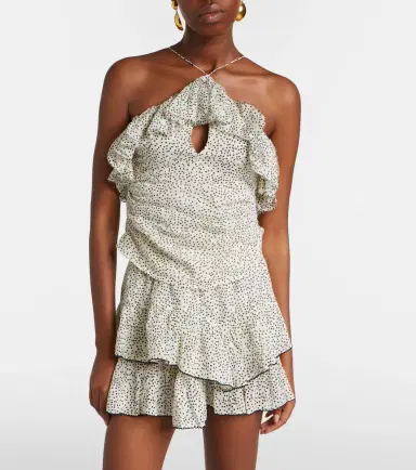 Marant Étoile Djimia halterneck cotton-blend top | Thumbnail 4 Marant Étoile Djimia halterneck cotton-blend top | Thumbnail 4