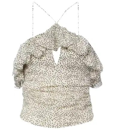 Marant Étoile Djimia halterneck cotton-blend top | Thumbnail 1 Marant Étoile Djimia halterneck cotton-blend top | Thumbnail 1