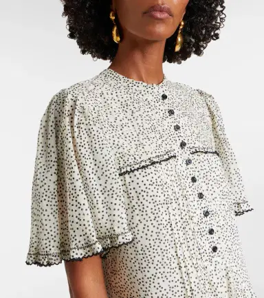 Marant Étoile Daynia polka-dot cotton minidress | Thumbnail 2 Marant Étoile Daynia polka-dot cotton minidress | Thumbnail 2