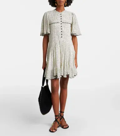 Marant Étoile Daynia polka-dot cotton minidress | Thumbnail 4 Marant Étoile Daynia polka-dot cotton minidress | Thumbnail 4