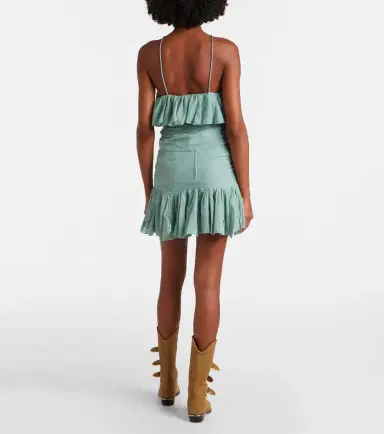 Marant Etoile Daneen ruffled cotton-blend miniskirt | Thumbnail 2 Marant Etoile Daneen ruffled cotton-blend miniskirt | Thumbnail 2