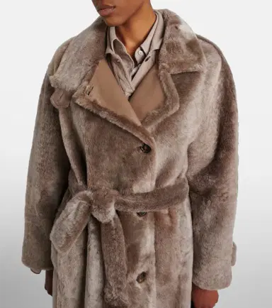 Brunello Cucinelli Shearling wrap coat | Thumbnail 2 Brunello Cucinelli Shearling wrap coat | Thumbnail 2