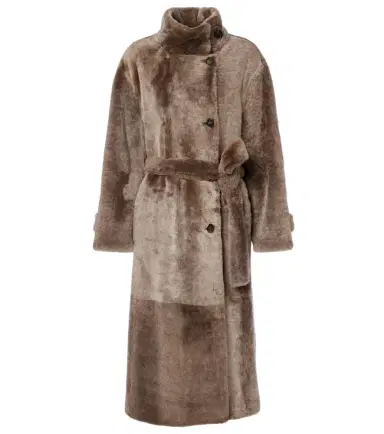 Brunello Cucinelli Shearling wrap coat | Thumbnail 1 Brunello Cucinelli Shearling wrap coat | Thumbnail 1