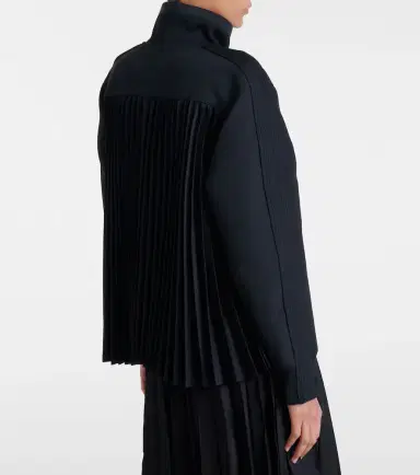 Sacai Paneled twill zip-up sweatshirt | Thumbnail 6 Sacai Paneled twill zip-up sweatshirt | Thumbnail 6