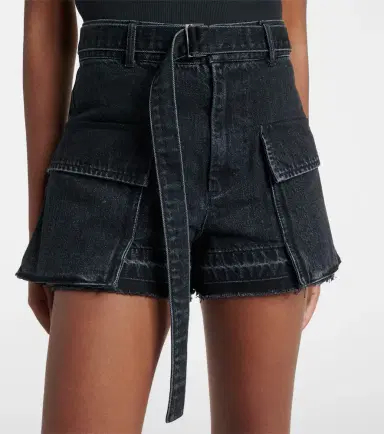 Sacai Belted denim shorts | Thumbnail 3 Sacai Belted denim shorts | Thumbnail 3