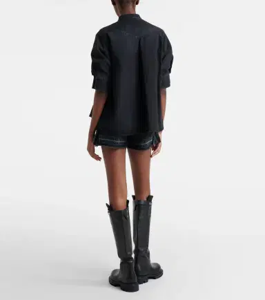Sacai Belted denim shorts | Thumbnail 4 Sacai Belted denim shorts | Thumbnail 4