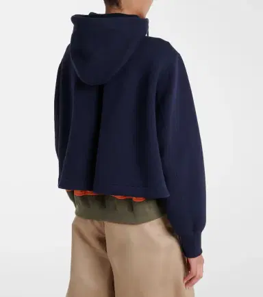 Sacai Paneled cotton-blend zip-up hoodie | Thumbnail 5 Sacai Paneled cotton-blend zip-up hoodie | Thumbnail 5