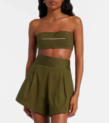 Adriana Degreas Cotton-blend bandeau top | Thumbnail 2 Adriana Degreas Cotton-blend bandeau top | Thumbnail 2
