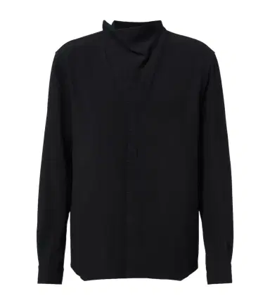 Rick Owens Island draped cady shirt | Thumbnail 1 Rick Owens Island draped cady shirt | Thumbnail 1
