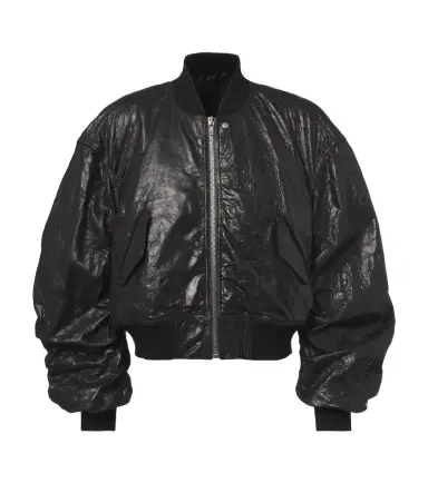 Rick Owens Secchia Flight leather bomber jacket | Thumbnail 1 Rick Owens Secchia Flight leather bomber jacket | Thumbnail 1