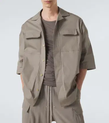 Rick Owens Magnum Tommy cotton-blend poplin shirt | Thumbnail 2 Rick Owens Magnum Tommy cotton-blend poplin shirt | Thumbnail 2