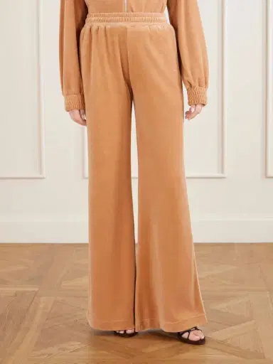 Chloé Wide-leg Cotton-blend Velvet Pants | Thumbnail 3 Chloé Wide-leg Cotton-blend Velvet Pants | Thumbnail 3