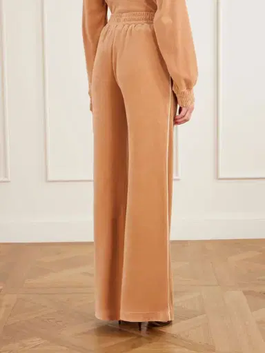 Chloé Wide-leg Cotton-blend Velvet Pants | Thumbnail 4 Chloé Wide-leg Cotton-blend Velvet Pants | Thumbnail 4